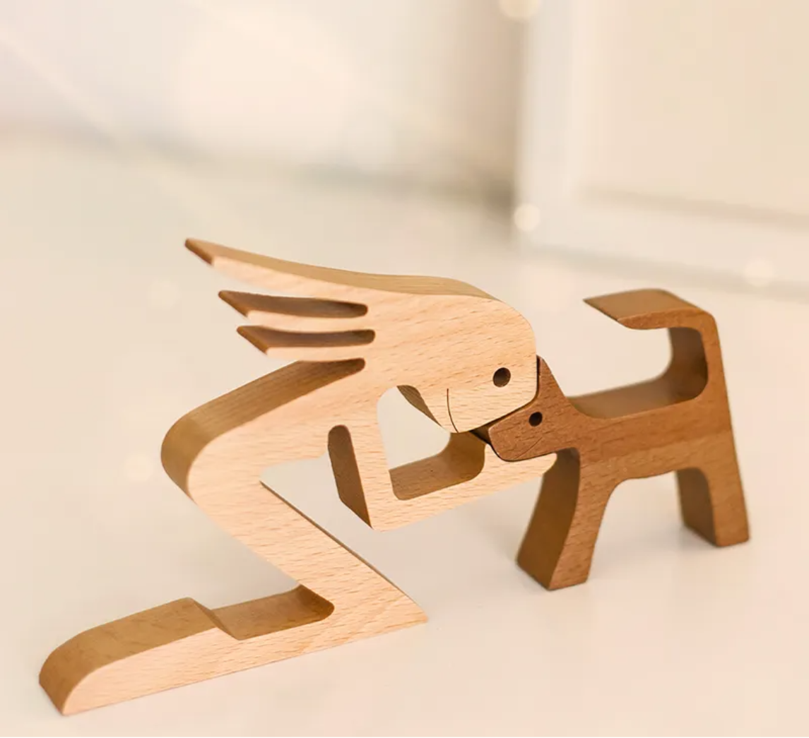 Rompecabezas de madera personalizado en forma de perro y gato - Esculturas únicas para amantes de mascotas - El regalo perfecto para propietarios de perros y gatos.