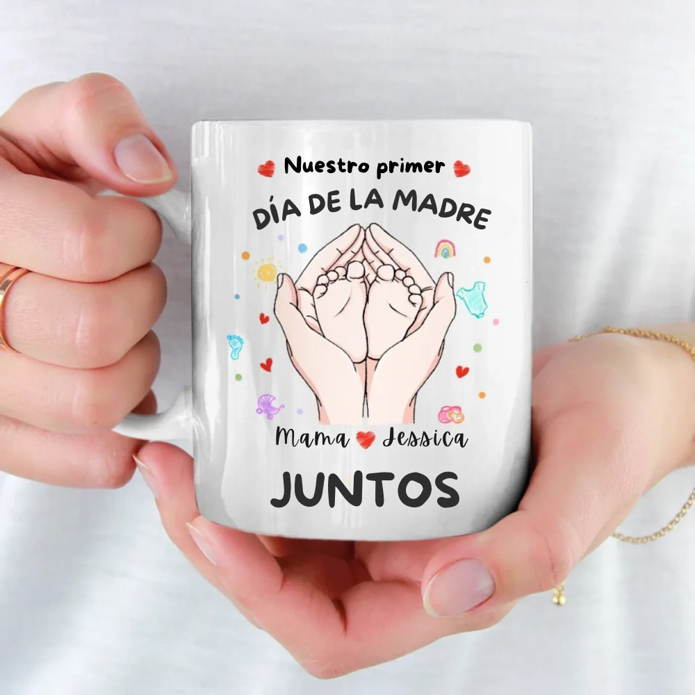 Taza personalizada para la familia - Día de la Madre, Regalo para el Baby Shower, Regalo para la primera mamá